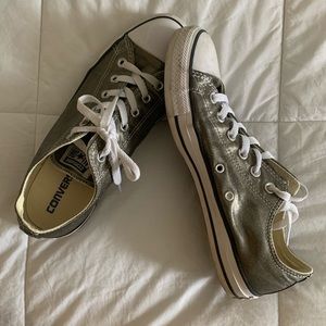 metallic converse